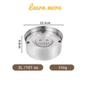 No-Spill Stainless Steel Dog Bowl