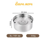No-Spill Stainless Steel Dog Bowl