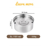 No-Spill Stainless Steel Dog Bowl