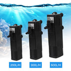 Low Water Level Turtle Tank Filter with Oxygen Pump 8W