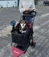 Portable Foldable Pet Stroller with Canopy (Small Dogs & Cats)