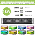 Full Spectrum Aquarium LED Light with Remote (30–60cm, IP68)