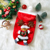 Christmas Flannel Hoodie for Dogs & Cats (Winter Clothes)