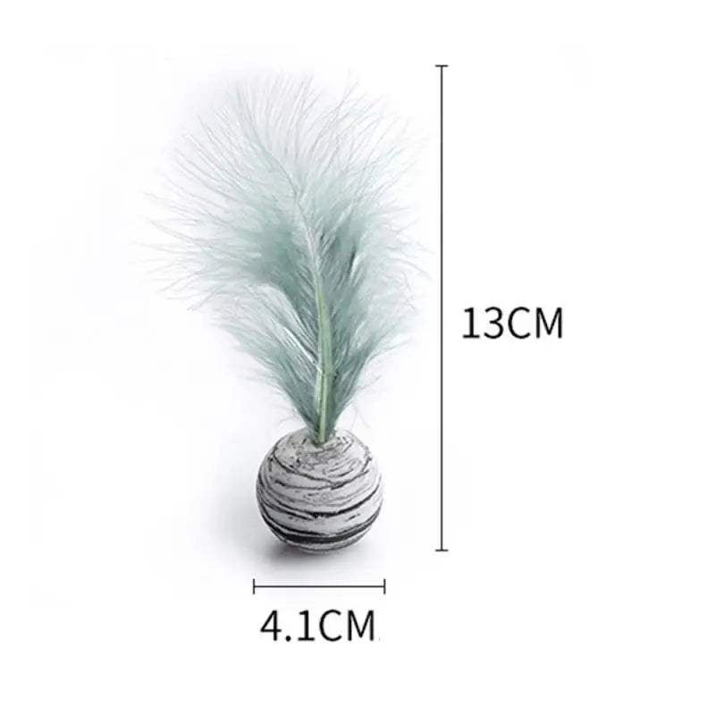 Star Ball & Feather Foam Cat Toy — Interactive Throwing & Teaser Toy for Cats