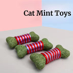Catnip Bone-Shaped Rope Cat Dental Toy — Lick, Chew & Clean