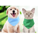 Custom Pet Cotton Bandana — Personalized Adjustable Triangle Scarf
