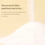 Natural Silica Bath Sand — Low-Dust Deodorizing Sand for Hamsters, 500g