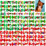 Christmas Red & Green Pet Bows (10 or 20 Piece Pack)