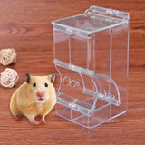 Clear Hanging Food Dispenser for Hamsters & Guinea Pigs