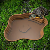 Multi-Use Turtle & Frog Bathing Basin — Food, Water & Soaking Bowl for Reptiles