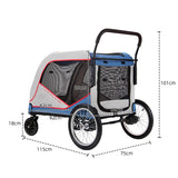 Large Pet Stroller for Large Dogs Cats Elderly Disabled Pets Outdoor Walking Carrier Foldable Heavy Duty Pet Travel Push Cart