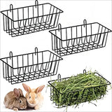 Metal Hay Rack Feeder — Mess-Free Grass Holder for Rabbits & Guinea Pigs