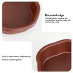 Turtle Basking Ramp & Water Dish — River-Style Bathing Pool with Ladder