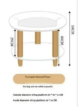 Plush Raised Pet Sofa Couch Bed with Anti-Slip Bottom