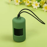 Candy Color Dog Poop Bag Dispenser with Rope (Plastic, 8 Colors)