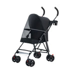 Lightweight Foldable Teddy-Bear Style Baby Pet Stroller for Small Dogs & Cats