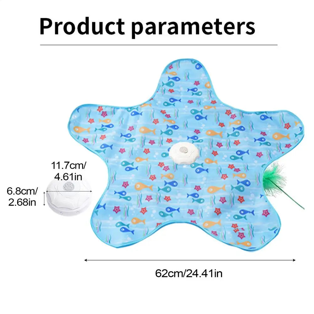 Star-Shaped Automatic 3-Speed Cat Toy — Chew-Proof Mental Stimulation Trainer