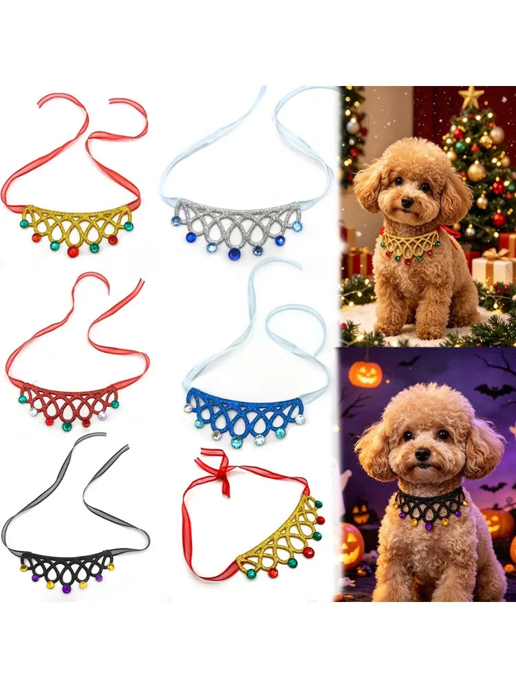 Fashion Christmas Bowtie 50-Pack for Small Dogs