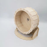 Solid Wood Silent Running Wheel — Quiet Exercise Wheel for Hamsters