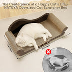 26-Inch Extra-Large Cardboard Cat Scratcher Lounge
