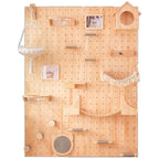 Wall-Mounted Cat Climbing Shelf & Hammock