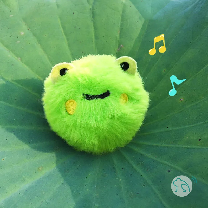 Touch-Activated Sound Cat Toy — Bite-Resistant Frog, Bird, Cricket & Mouse Sounds