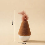 Feather Tumbler Wobbler Cat Toy — Bite-Resistant Self-Righting Solo Play Teaser