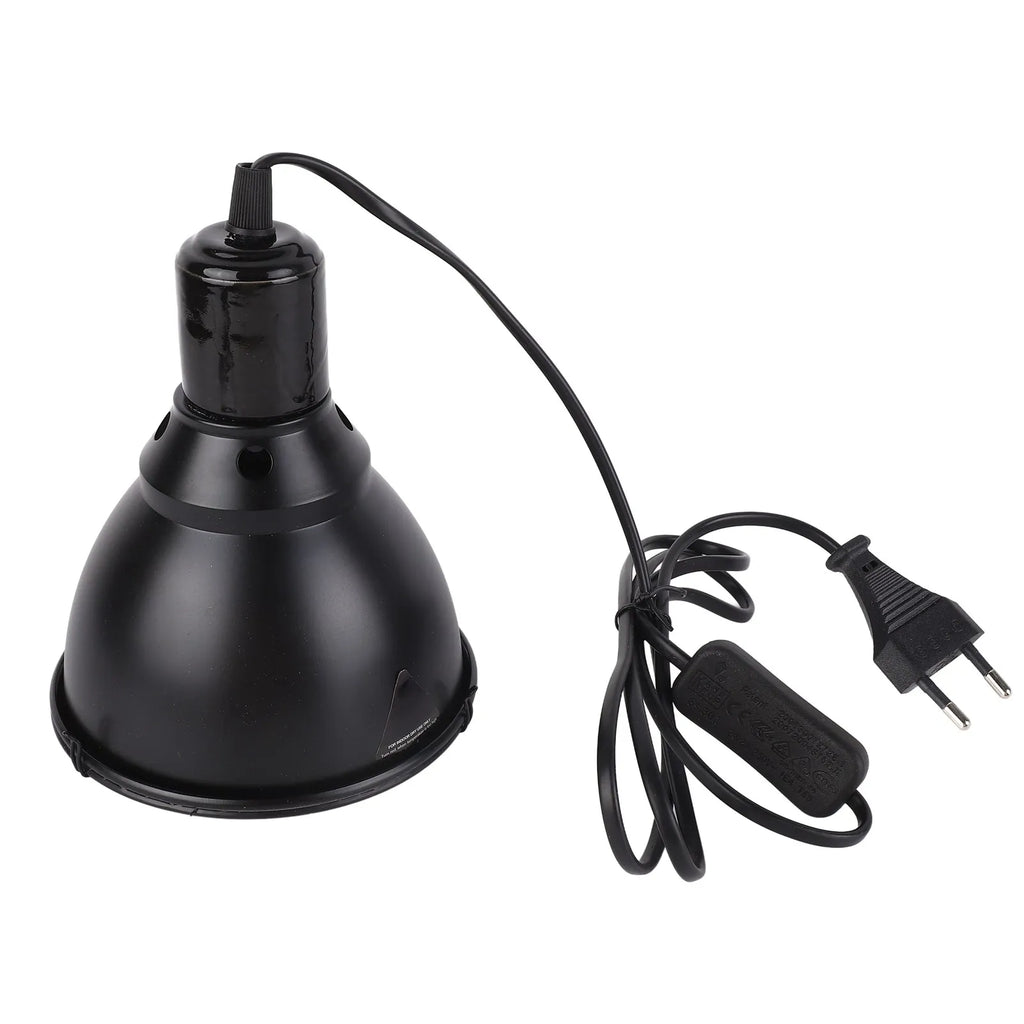 5.5in Ceramic Dome Heat Lamp Fixture — Uniform Heating for Reptiles & Amphibians