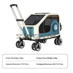 Fashionable Detachable Foldable Pet Trolley Case & Travel Carrier for Cats & Dogs