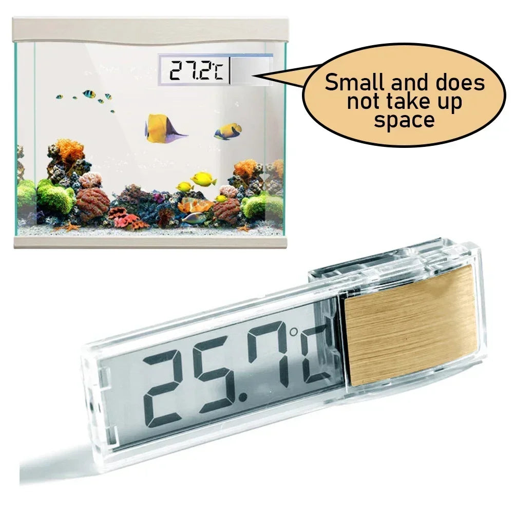 Waterproof Electronic Aquarium Thermometer (Digital LCD, Precise Temp)