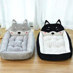 Plush Cartoon Sofa Pet Bed