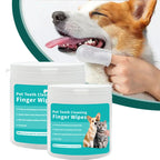 50-Count Pet Finger & Beauty Wipes — Teeth, Ear & Eye Cleaning for Dogs & Cats