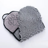 Quick-Dry Pet Towel with Pocket Design — Hangable Absorbent Bath Wrap
