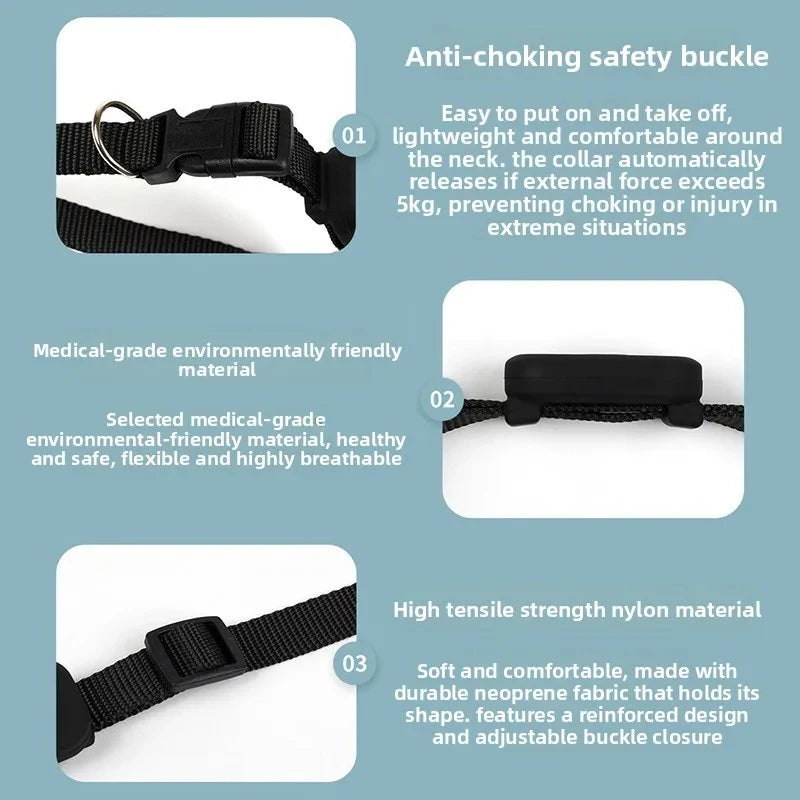 Mini Bluetooth GPS Pet Tracker Collar with Movement Alerts - Anti-Loss Locator for Cats & Dogs