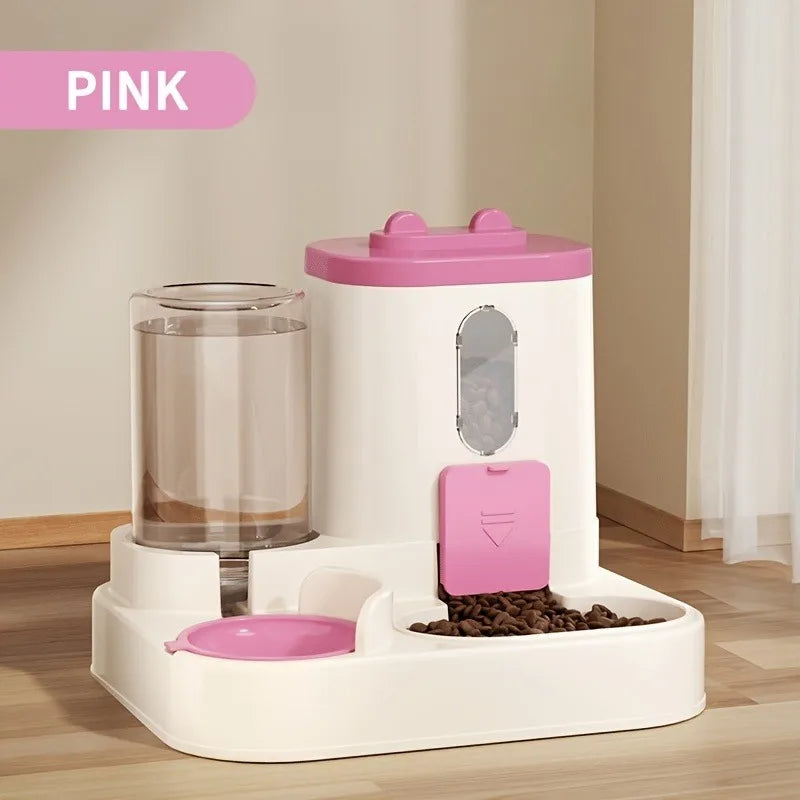 2-in-1 Automatic Cat Feeder — Combined Food & Water Dispenser