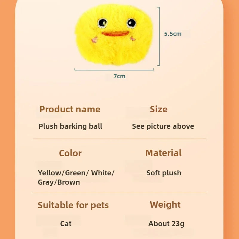 Touch-Activated Sound Cat Toy — Bite-Resistant Frog, Bird, Cricket & Mouse Sounds