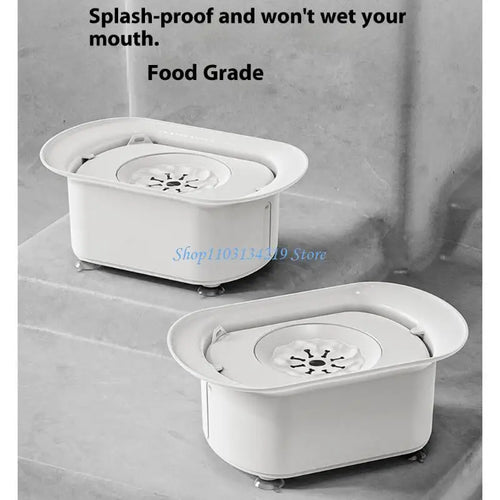 Spill-Resistant Dog Bowl 2200ml (N5KC, Slip-Proof Base, No-Mess Feeding)