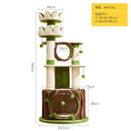 Multi-Level Cat Tree with Lotus Castle Design