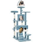 Ocean-Themed Multi-Level Cat Tower for Large Cats