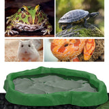 3-in-1 Rock-Look Reptile Bowl — Food, Water & Soaking Dish