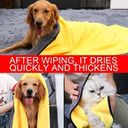 Ultra-Fine Fiber Pet Towel — Super Absorbent Quick-Dry, 3 Sizes