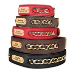 Custom Engraved Leather Dog Collar