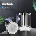 Acrylic Aquarium Fish Feeding Ring (Anti-Drift, Transparent, Floating)