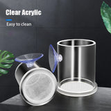 Acrylic Aquarium Fish Feeding Ring (Anti-Drift, Transparent, Floating)