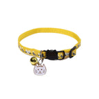 Quick-Release Safety Cat Collar — Cat Face Pendant & Bell