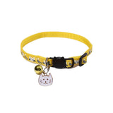 Quick-Release Safety Cat Collar — Cat Face Pendant & Bell