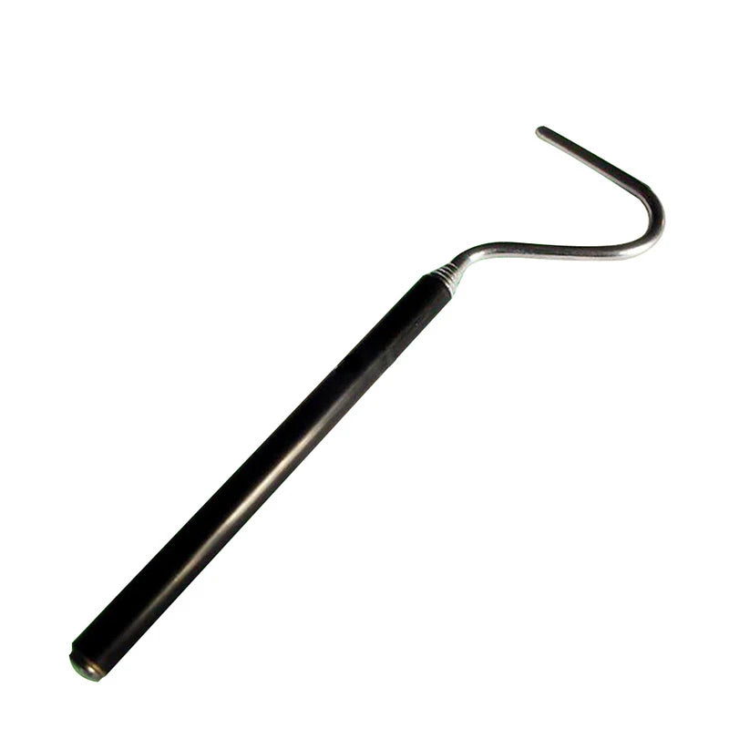 Retractable Snake Hook — Stainless Steel Handling Tool for Reptile Keepers