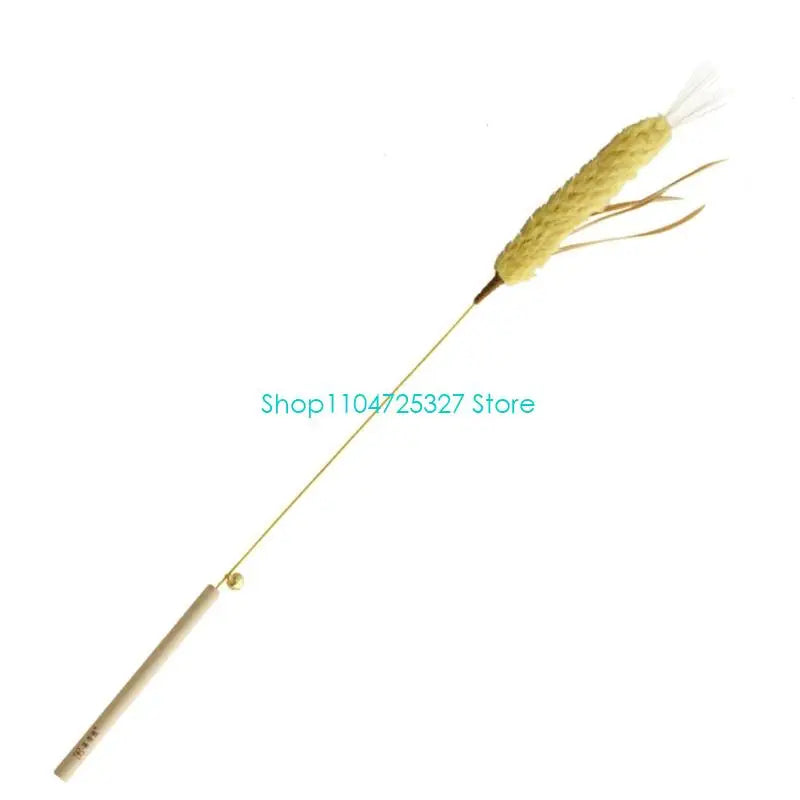 Bite-Resistant Straw Cat Chew Toy with Colorful Quills — Modifiable Interactive Cat Toy