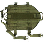 Tactical Camo Dog Vest (Outdoor Training, Chest & Back, Large Dogs)