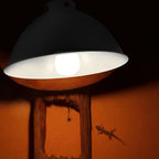 Aluminum Reptile Heat Lamp Dome Shell — Reflective Lampshade with Wire Bracket